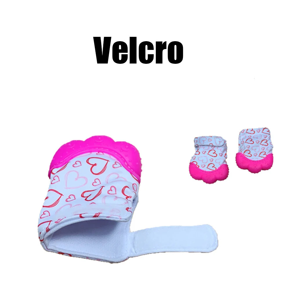 Silicone Teether Mitten Gloves for Babies