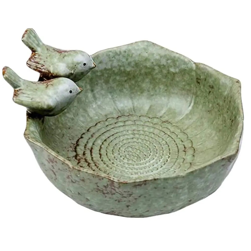 Ceramic Bird Bath Feeder