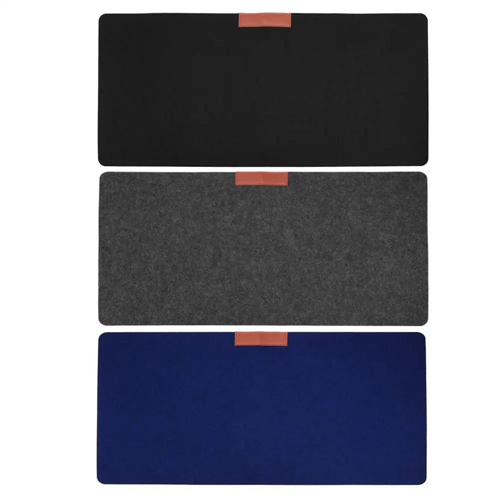 Large Office Desk Mat - Modern Wool Felt Mouse Pad