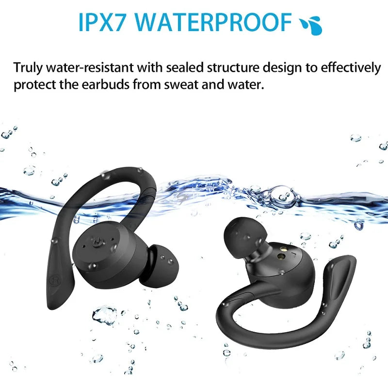 Swimming Waterproof Bluetooth Earbuds with 20 Hours Playtime