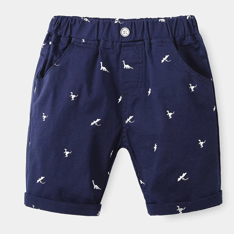 Boys Cartoon Print Summer Shorts