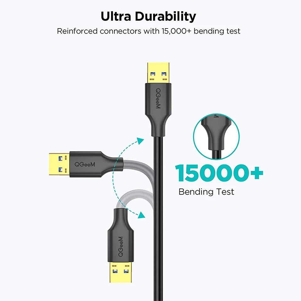 QGeeM USB 3.0 Extension Cable