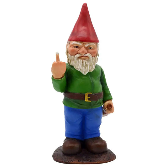 Funny Middle Finger Garden Gnome