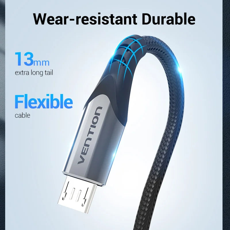 Vention Micro USB Cable 3A Fast Charger