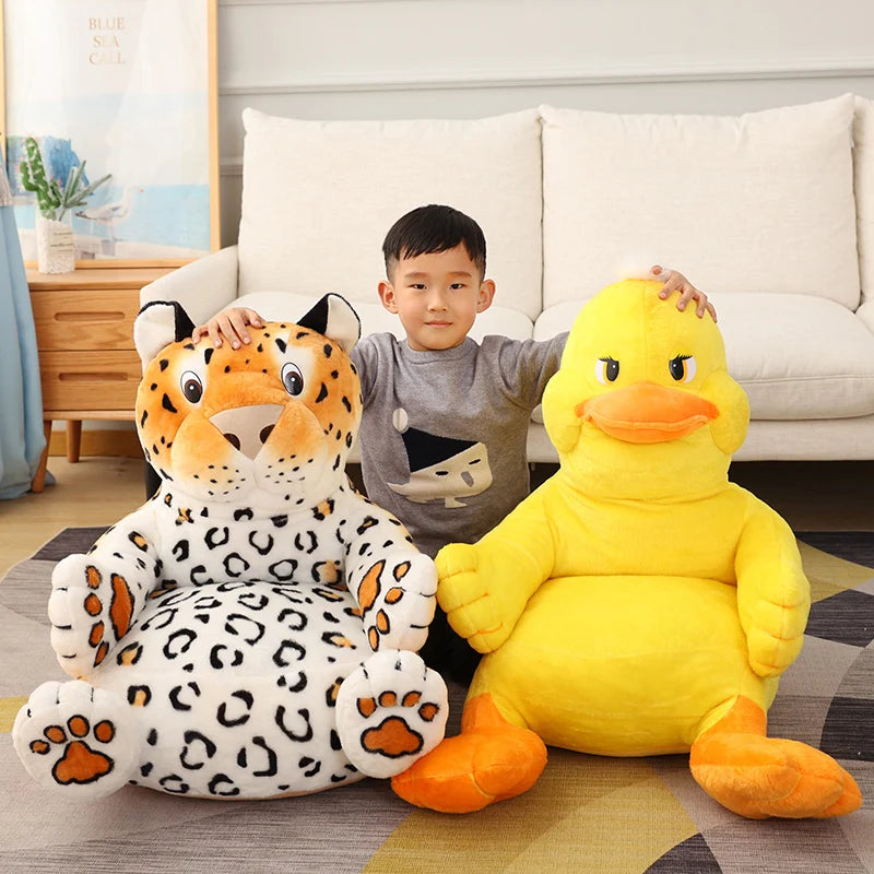 Soft Plush Tiger Leopard Baby Sofa Chair