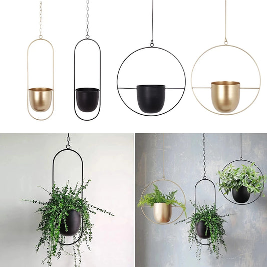 Nordic Metal Hanging Flower Pot