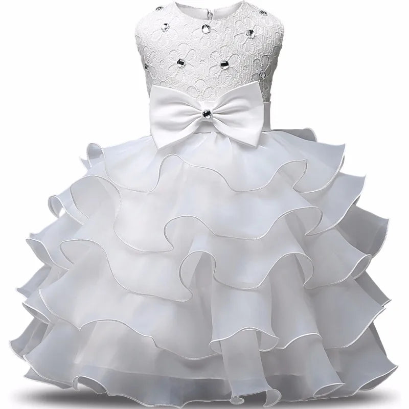 Flower Girl Tutu Dress - Wedding Party Gown