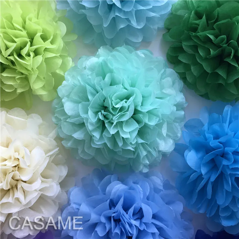 15cm Tissue Paper Pom-pom Party Décor Pack