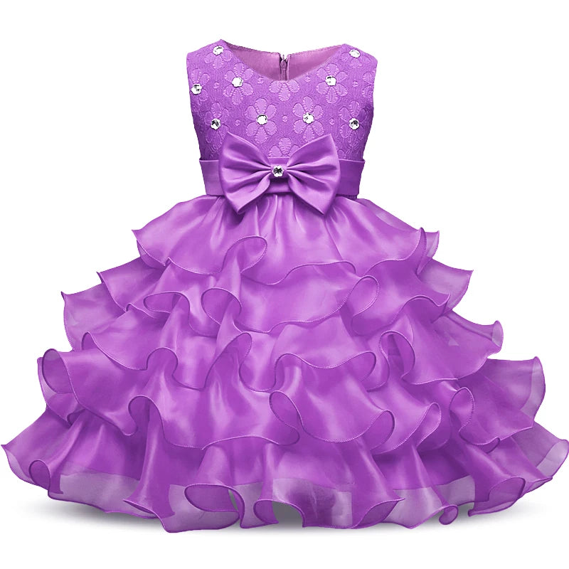 Flower Girl Tutu Dress - Wedding Party Gown