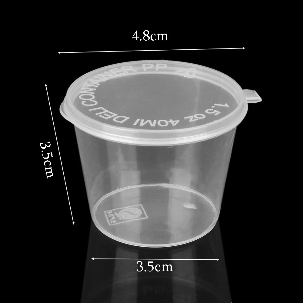 Disposable Plastic Sauce Cup Containers