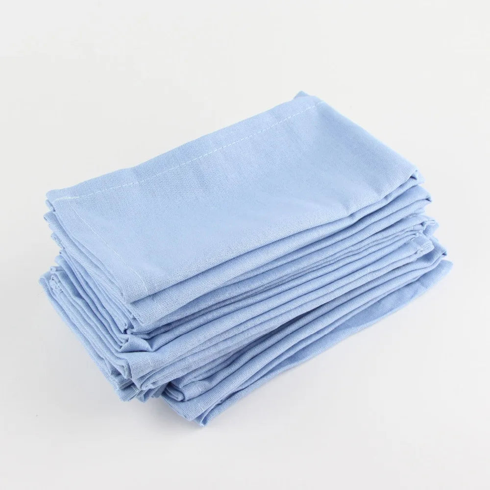 12-Piece Cotton Linen Napkins Set