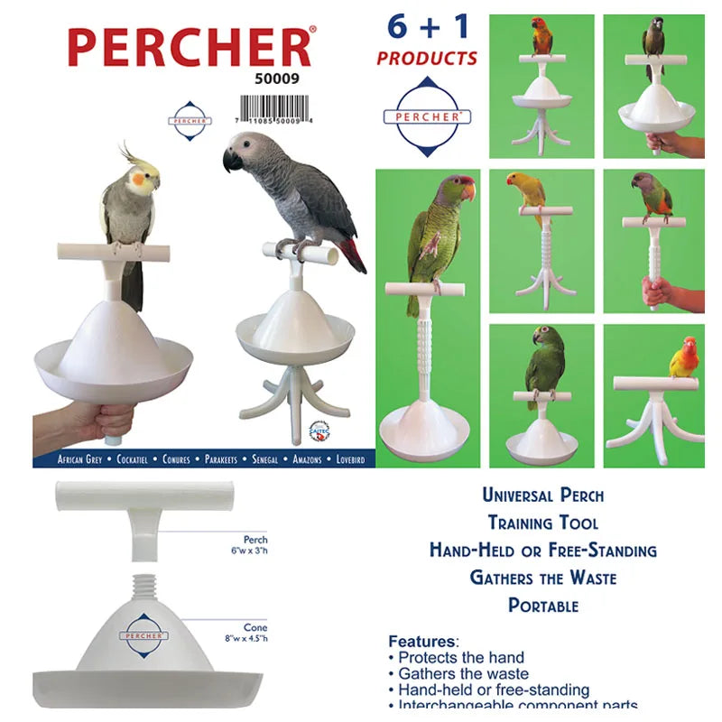 Portable Parrot Stand & Training Tool