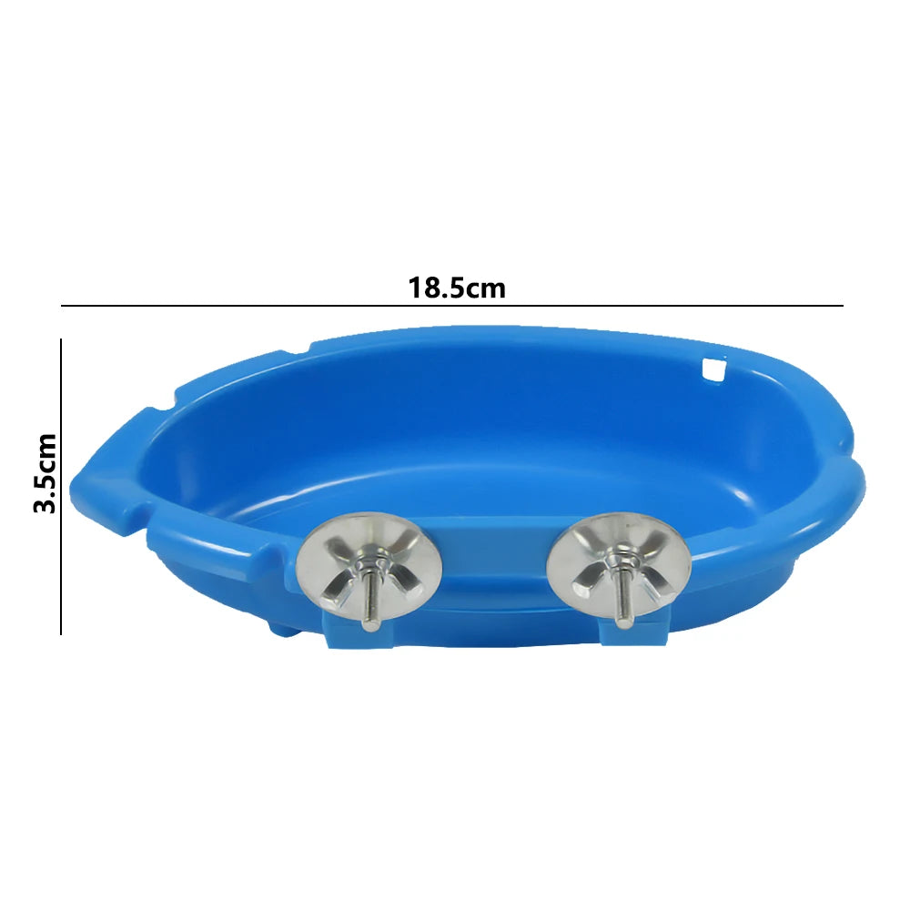 Bird Bath Tub for Parrot Cage