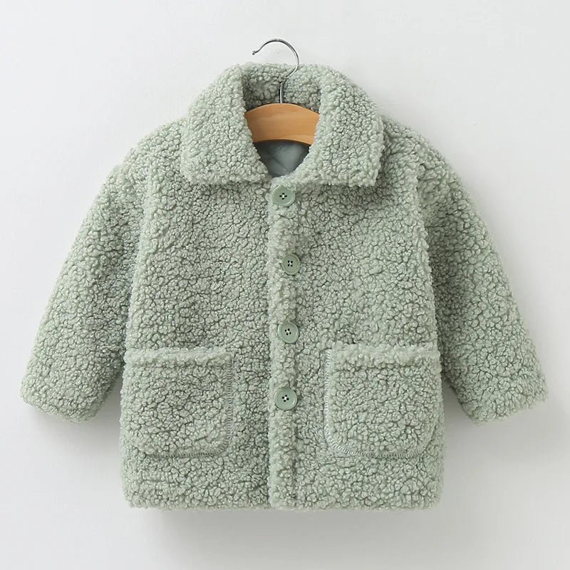 Girls Plush Jacket Spring Autumn