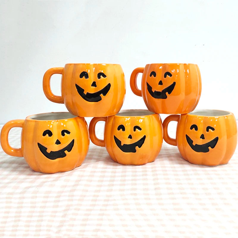 Funny Halloween Pumpkin Ceramic Mug