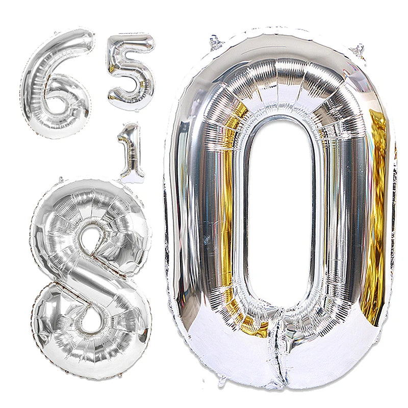 Rose Gold 40-Inch Number Balloon