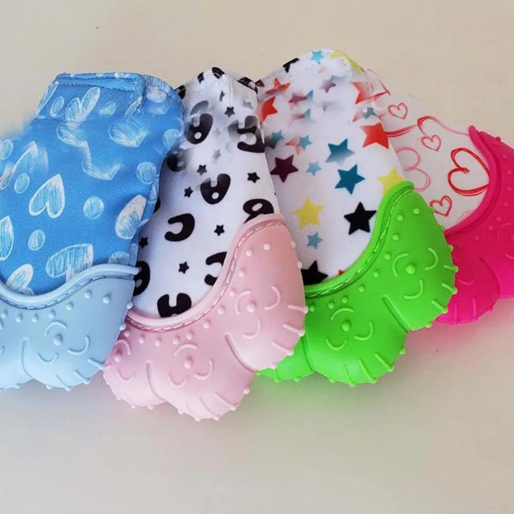 Silicone Teether Mitten Gloves for Babies