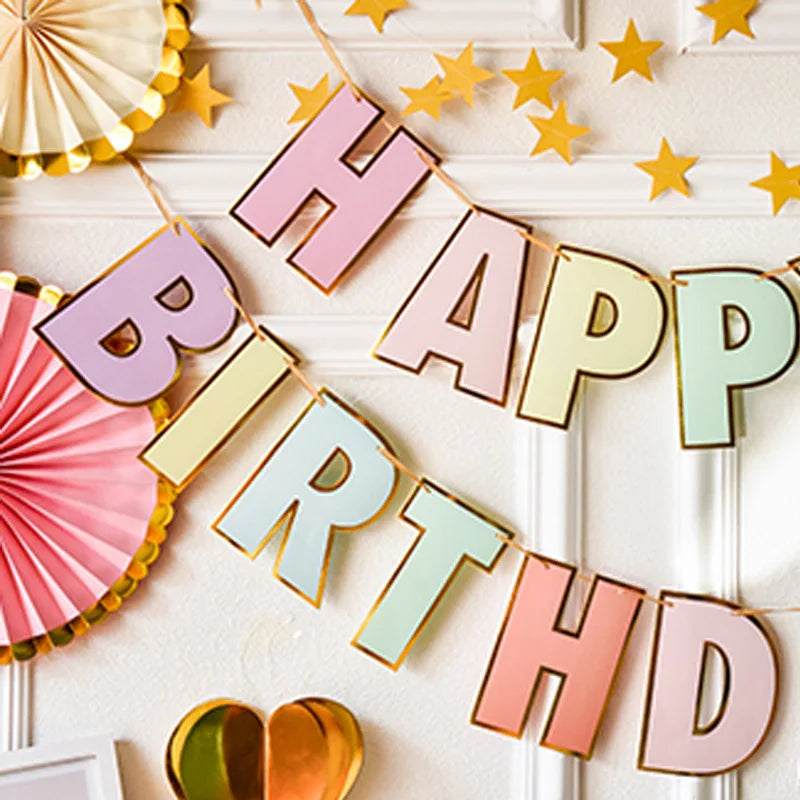 Premium Happy Birthday Banner Set