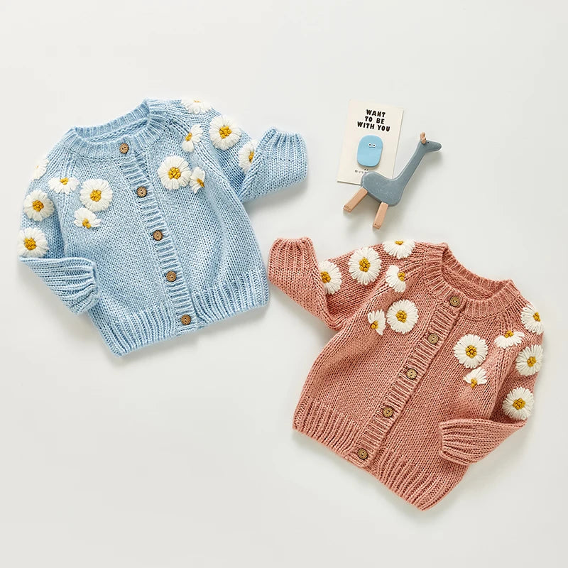 Baby Girls Embroidered Cardigan Coat