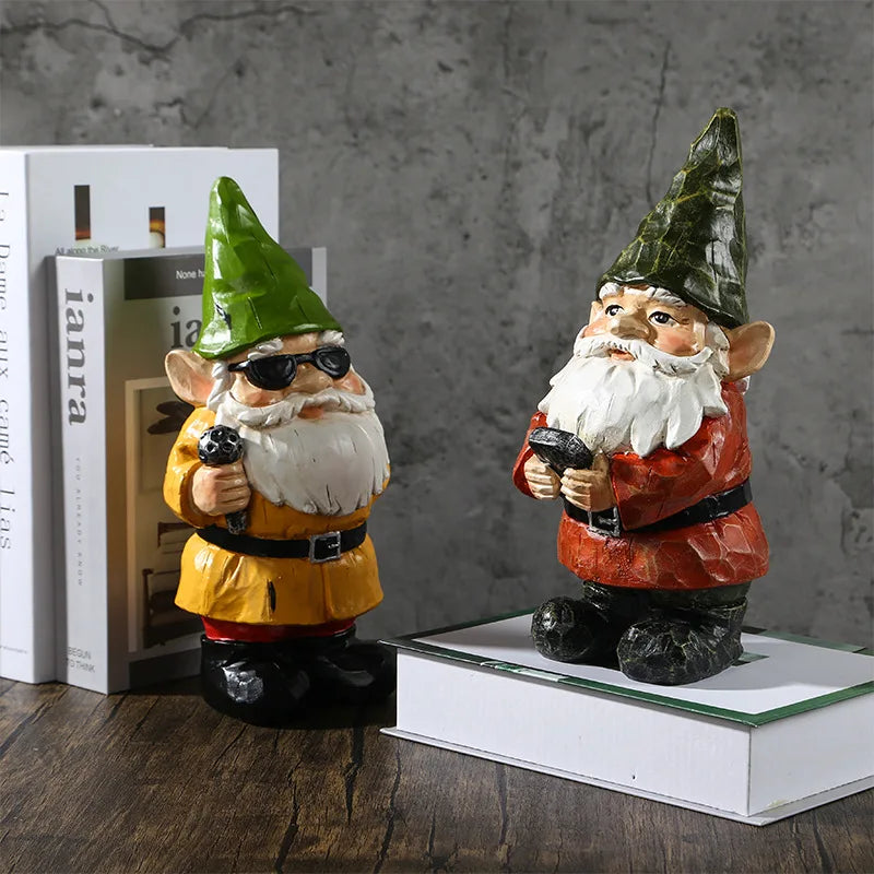 Cute Resin Zen Garden Gnome Statue