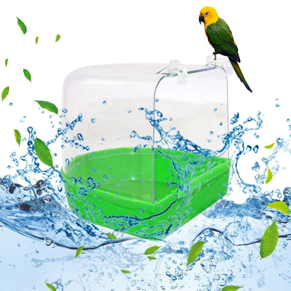 Transparent Bird Bath for Small Birds