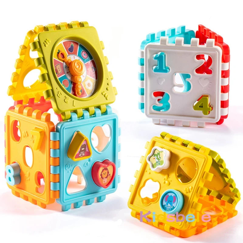 Colorful Shape Sorting Cube Toy