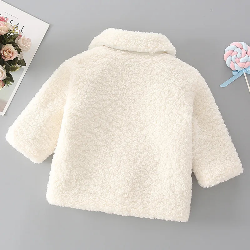 Girls Plush Jacket Spring Autumn