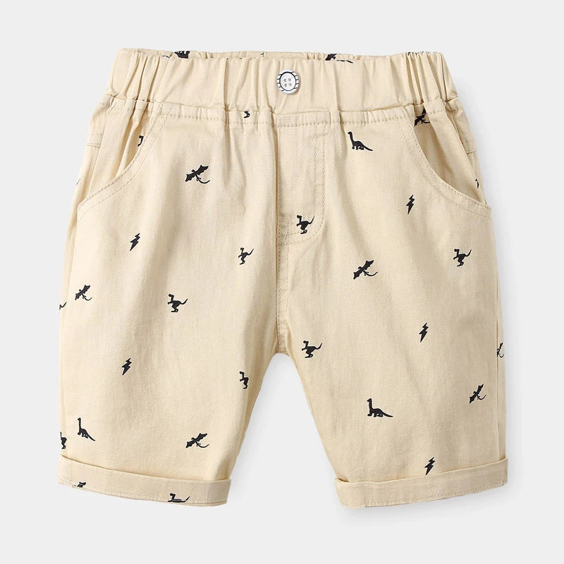 Boys Cartoon Print Summer Shorts