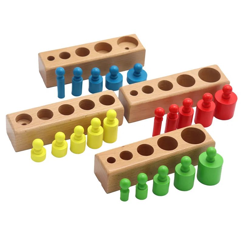 Montessori Cylinder Socket Puzzles