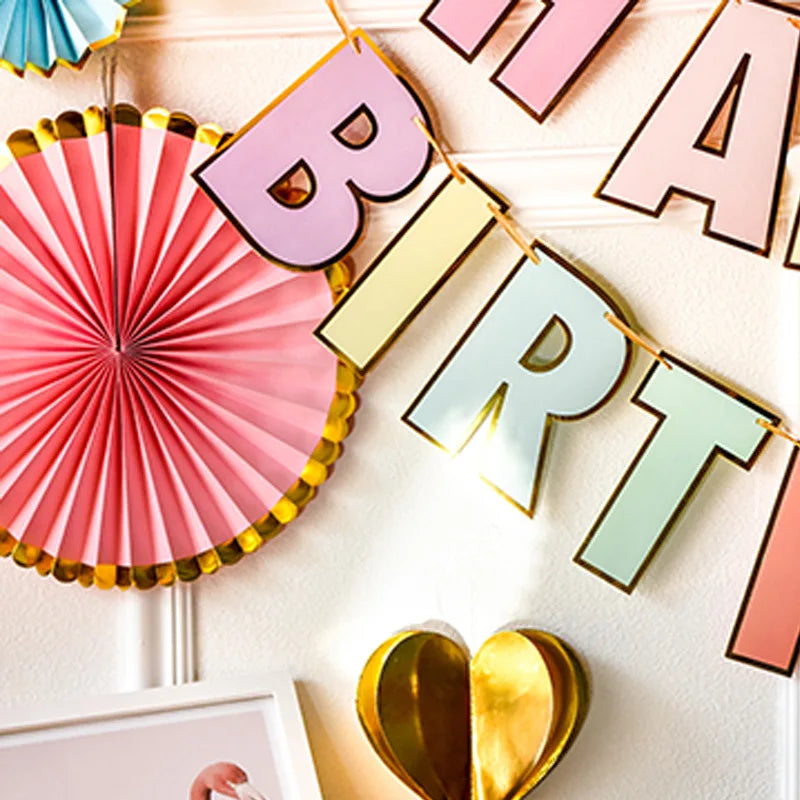 Premium Happy Birthday Banner Set