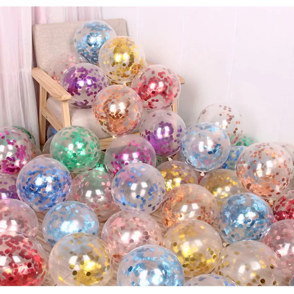 Confetti Wedding Party Balloons