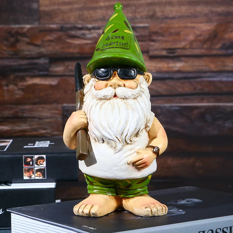 Cute Resin Zen Garden Gnome Statue