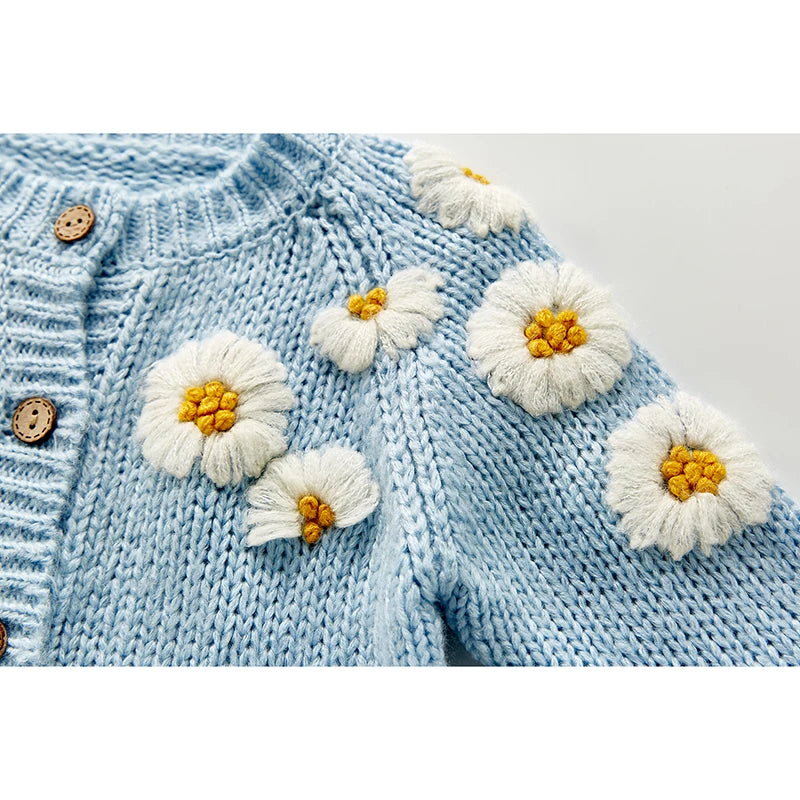 Baby Girls Embroidered Cardigan Coat