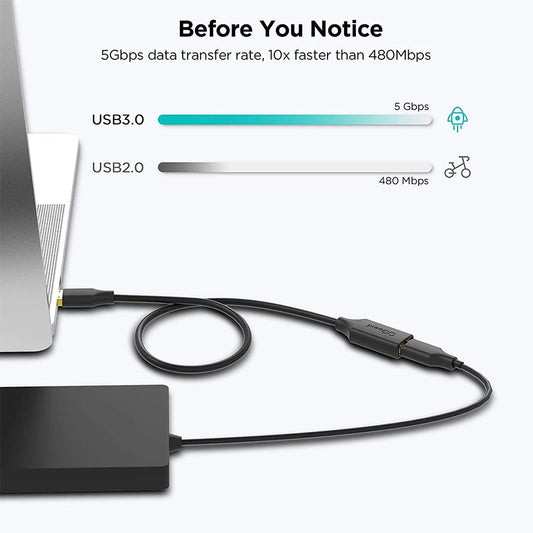 QGeeM USB 3.0 Extension Cable