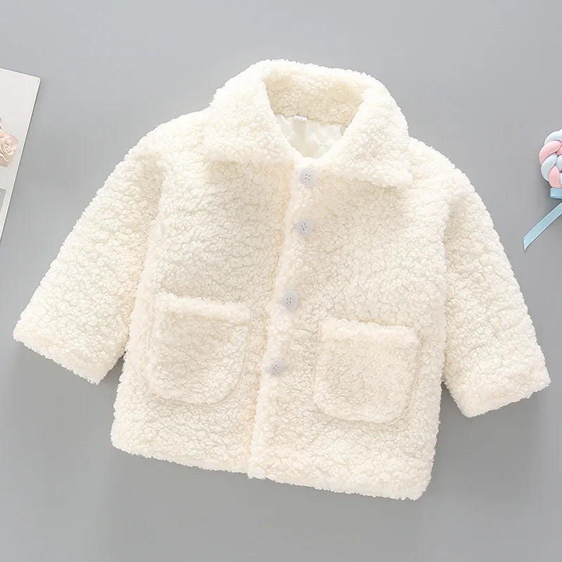 Girls Plush Jacket Spring Autumn