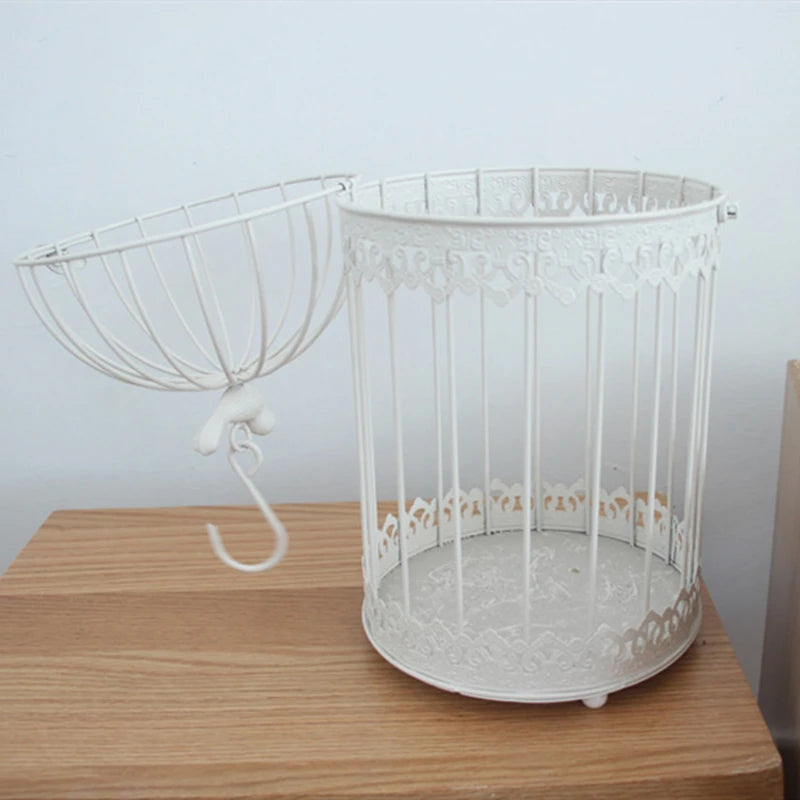 Metal Bird Cage Wedding Candle Holder