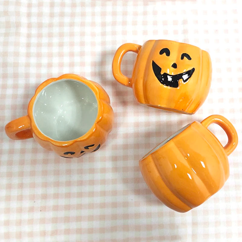 Funny Halloween Pumpkin Ceramic Mug