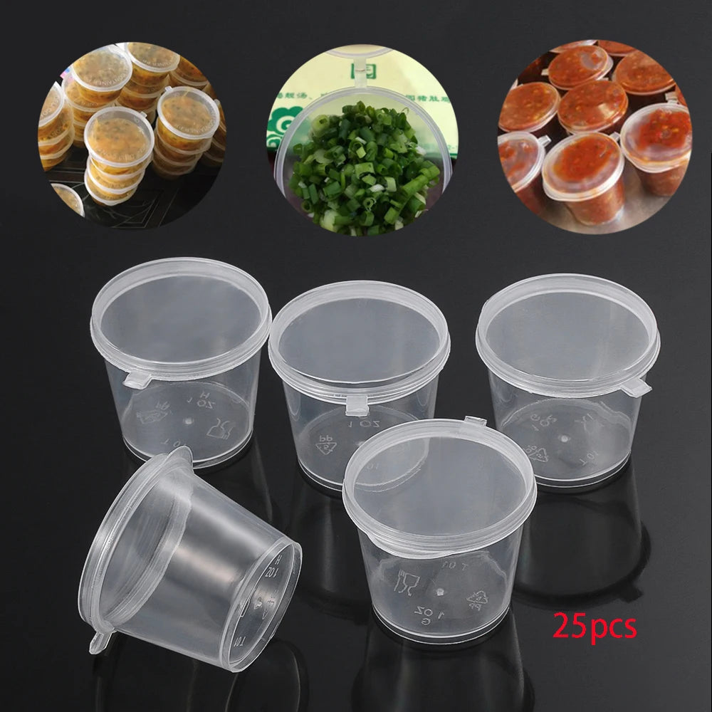 Disposable Plastic Sauce Cup Containers