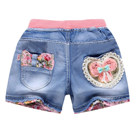 Girls Summer Denim Shorts