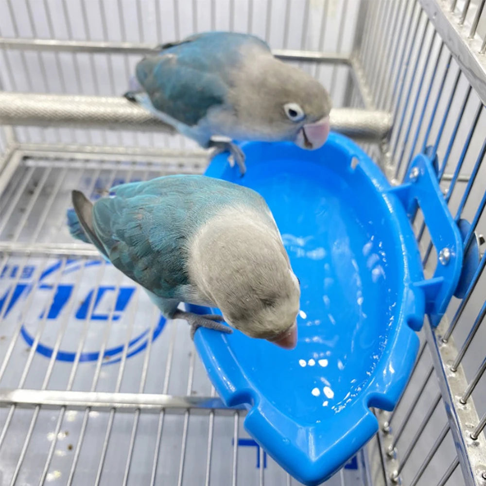 Bird Bath Tub for Parrot Cage