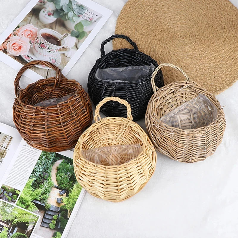 Handmade Wicker Hanging Planter