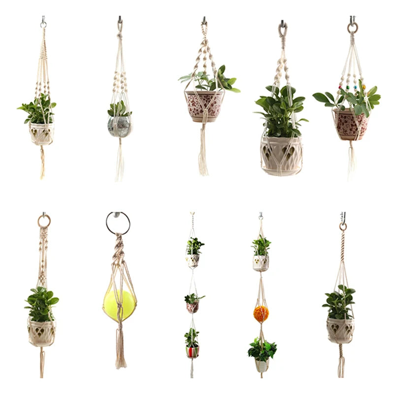 9 Styles Macrame Plant Hanger