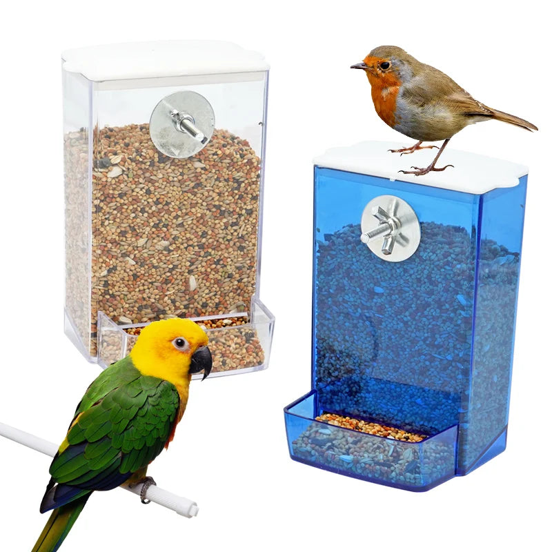 Parrots Bird Feeder Anti-Splash Dustproof Pet Supplies