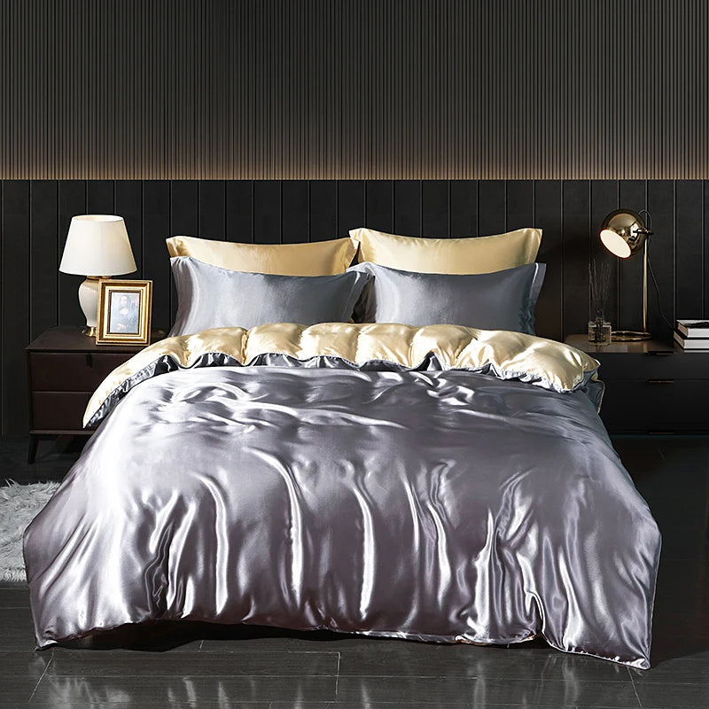 Luxury Satin Bedding Set - High End Gift Packaging