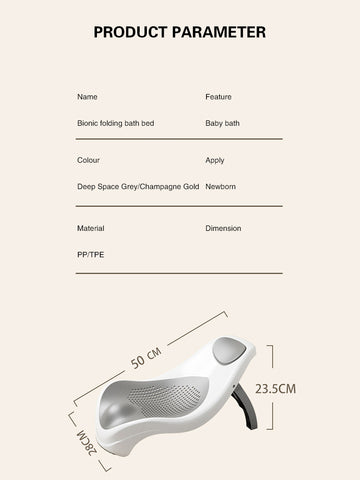 Folding Baby Bath Tub with Temperature Sensing