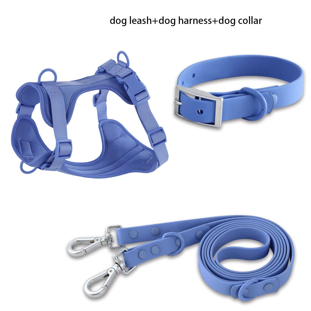 Adjustable Dog Harness Three-Piece Set