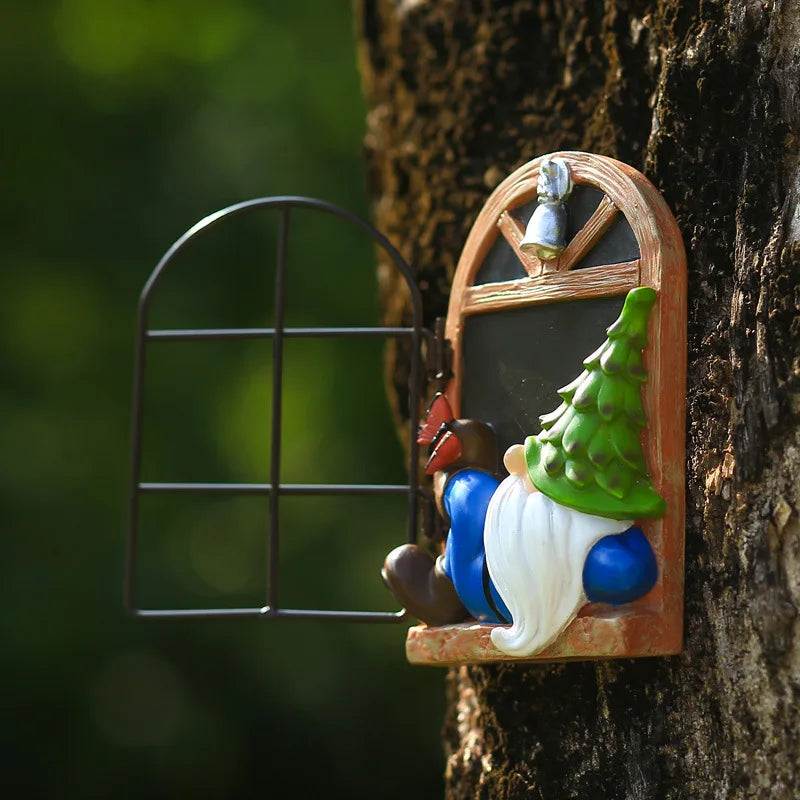 Unique Hand-Carved Garden Dwarf Pendant