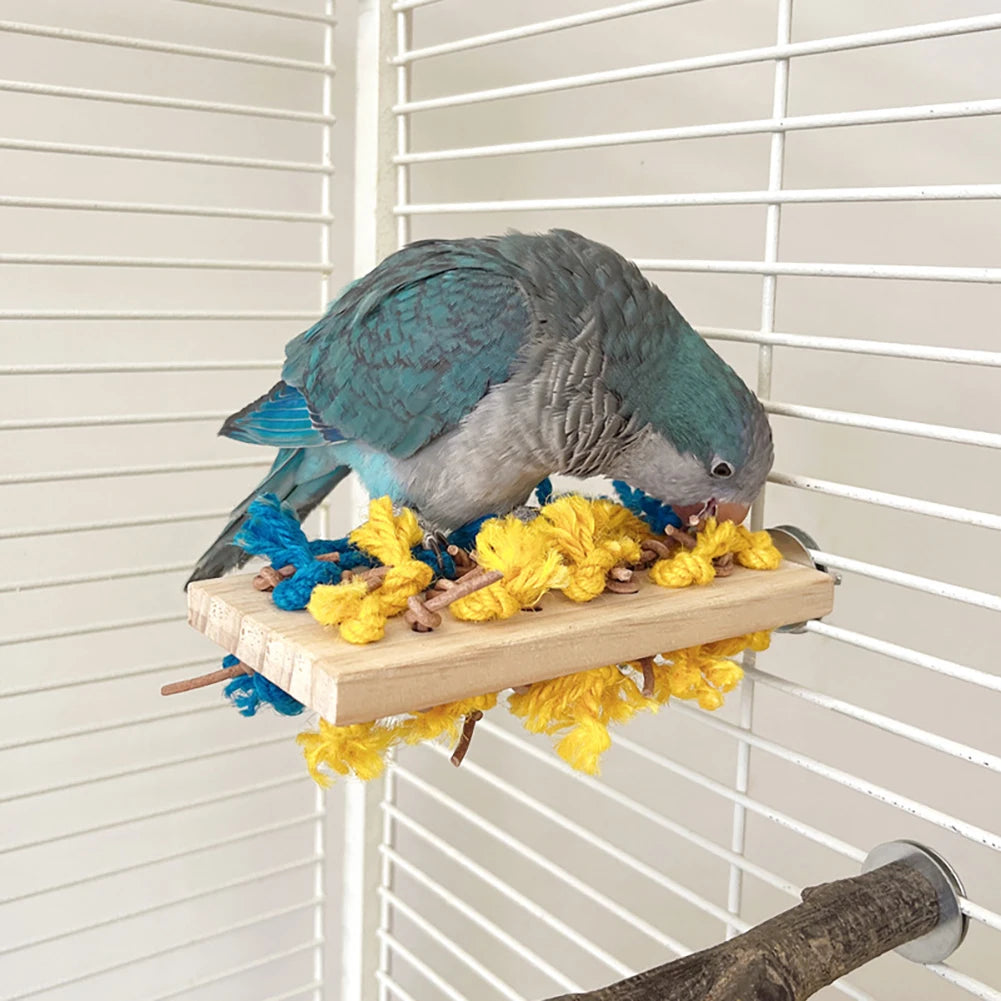 Wooden Bird Perch Stand for Parrots