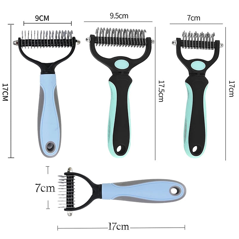 Professional Pet Deshedding Brush - DualHead Design