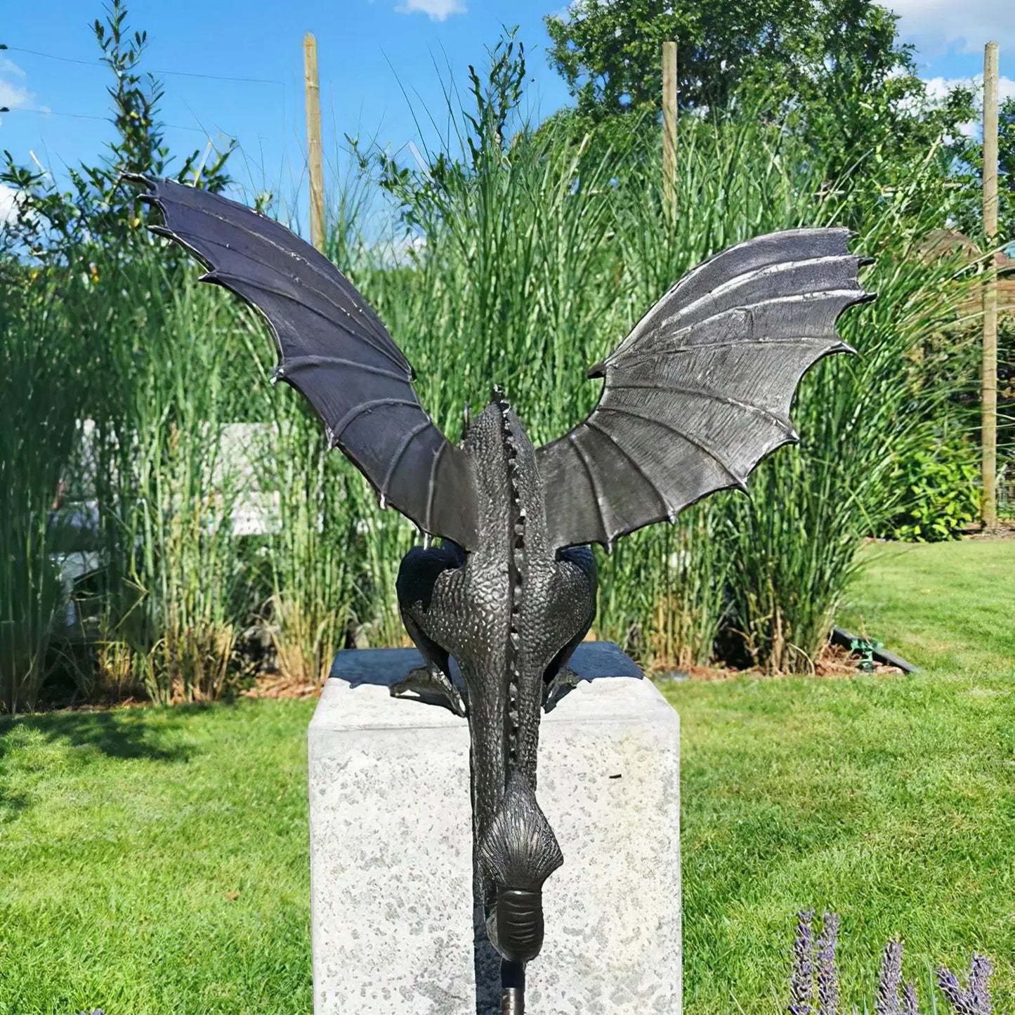 Gothic Dragon Resin Water Fountain